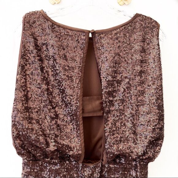 Laundry By Shelli Segal Keyhole Back Sequin Dress - Picture 9 of 9